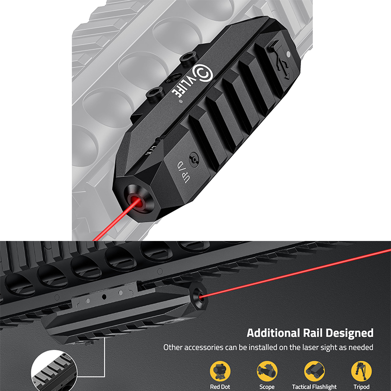Industrial Laser Pointer - CVLIFE LOW -Profil -Laseransicht für Gewehr