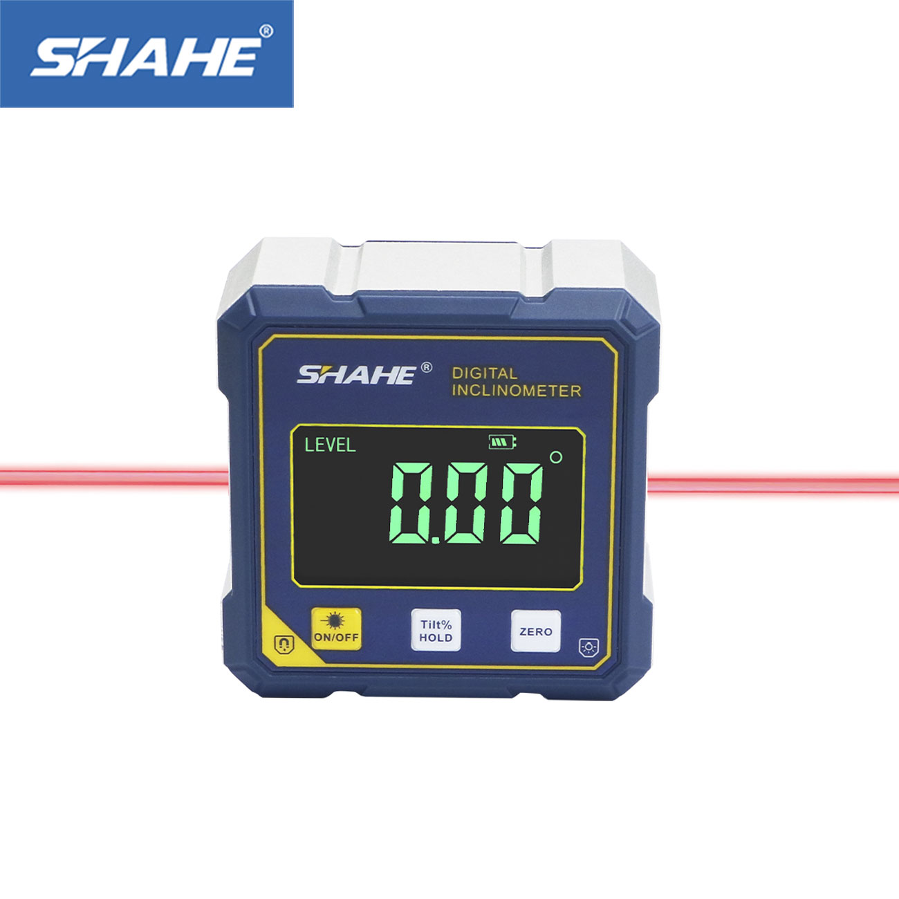 Industrial Handheld Laser - SHAHE Mini-Winkelmesser, Neigungsmesser, Füllstandsmesswerkzeug mit Dual-Laser,