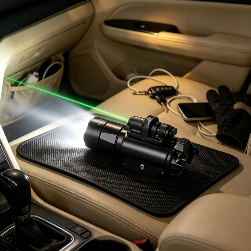 Industrial Green Laser - Rot-Grün-Laser, nulljustierbare Legierungs-Schienen-Taschenlampe X400U für G17