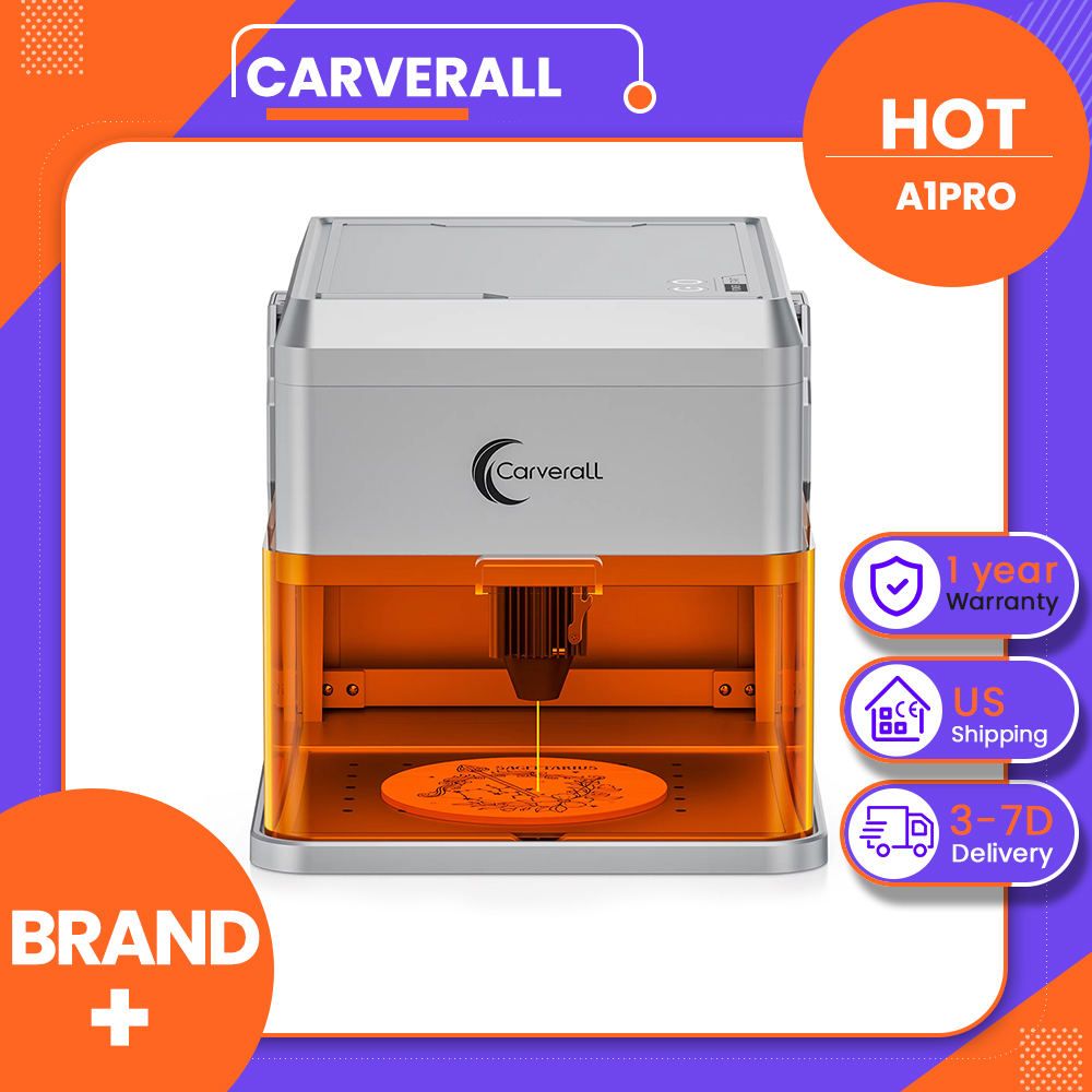 Industrial Laser Cutting Machine - Carverall A1PRO 10W Lasergravierer mit HD-Kamera,