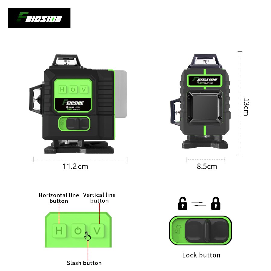 FEIDSIDE 16/12-Linien Grüner L – Industrial Laser Pointer Bewertung und Preis