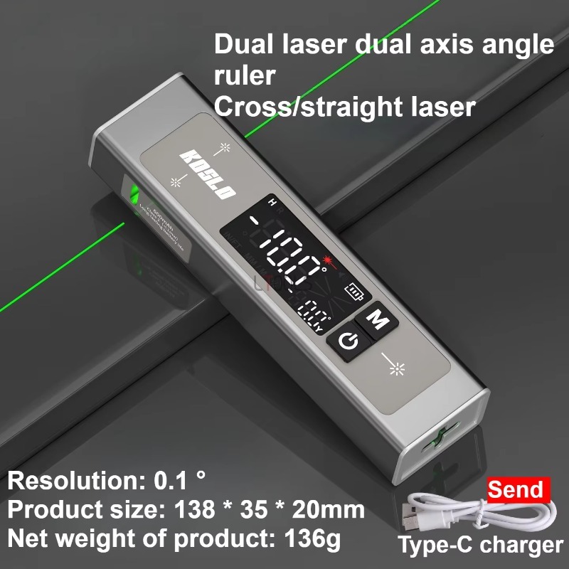 Dualer Laser-Digital-Neigungsm – Industrial Handheld Laser Bewertung und Preis