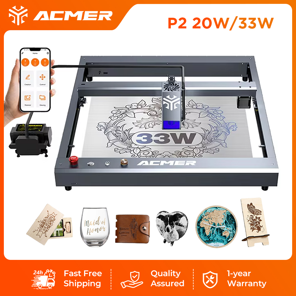 ACMER P2 33W Laser-Gravier- un – Industrial Laser Cutting Machines Bewertung und Preis