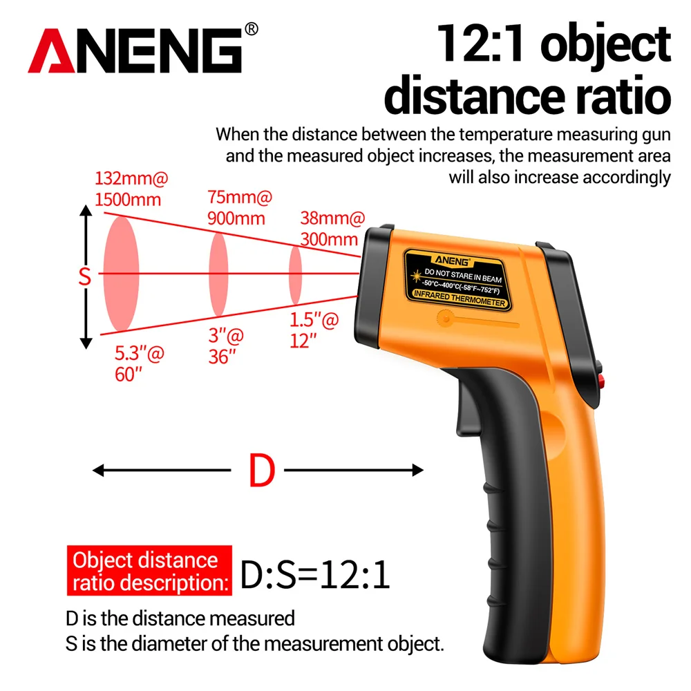 ANENG TH201 Infrarot-Thermomet – Industrial Laser Thermometer Gun Bewertung und Preis