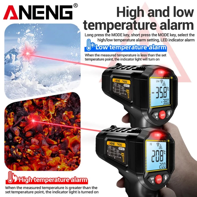 ANENG TH202 Berührungsloses In – Industrial Laser Thermometer Gun Bewertung und Preis