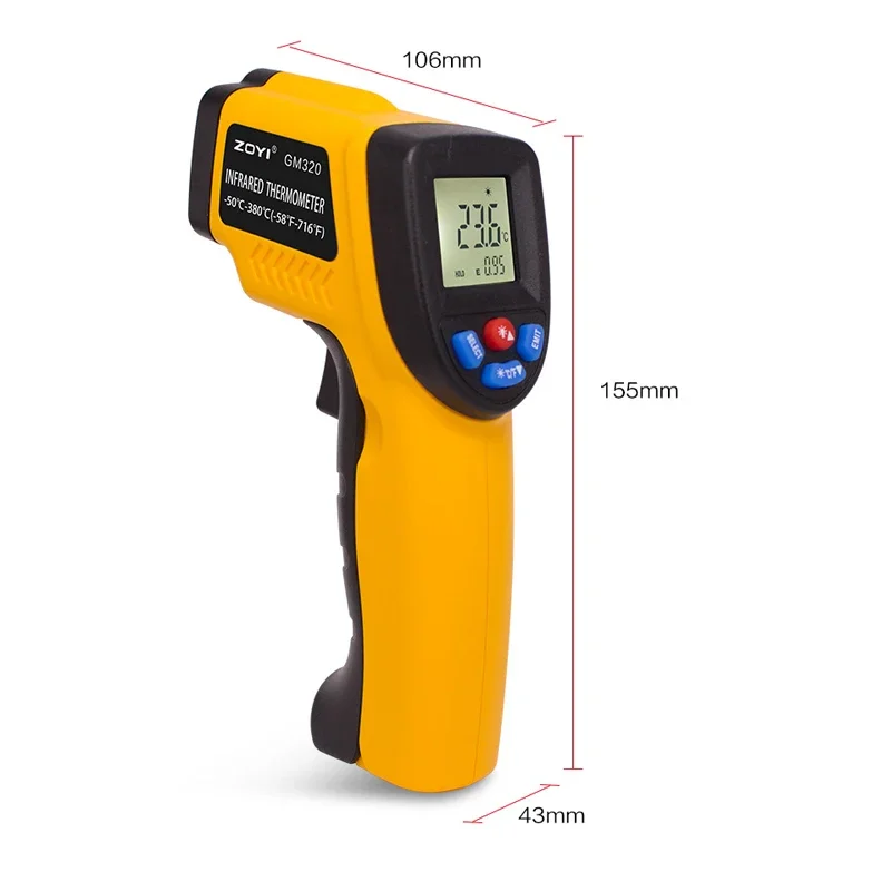 Tragbares Infrarot-Thermometer – Industrial Laser Thermometer Gun Bewertung und Preis